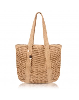 Hand-woven handbag
