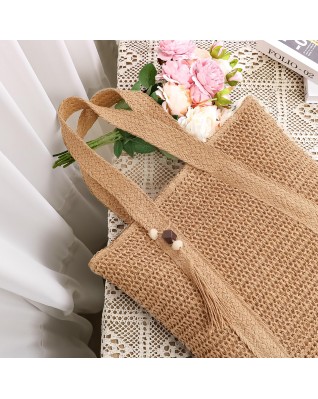 Hand-woven handbag