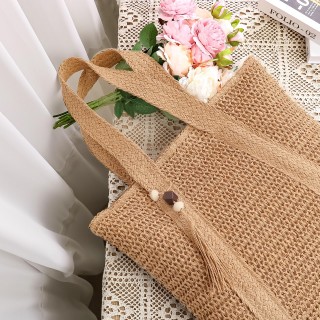 Hand-woven handbag