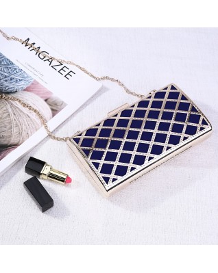 Metal hollow evening bag