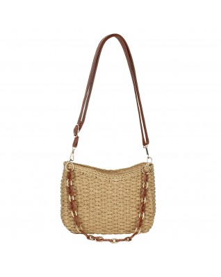 Women's Straw Shoulder Bag