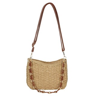 Women's Straw Shoulder Bag