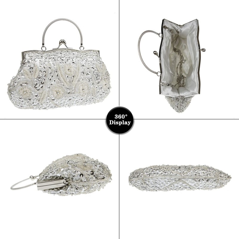 Women's Vintage Embroidered Clutch